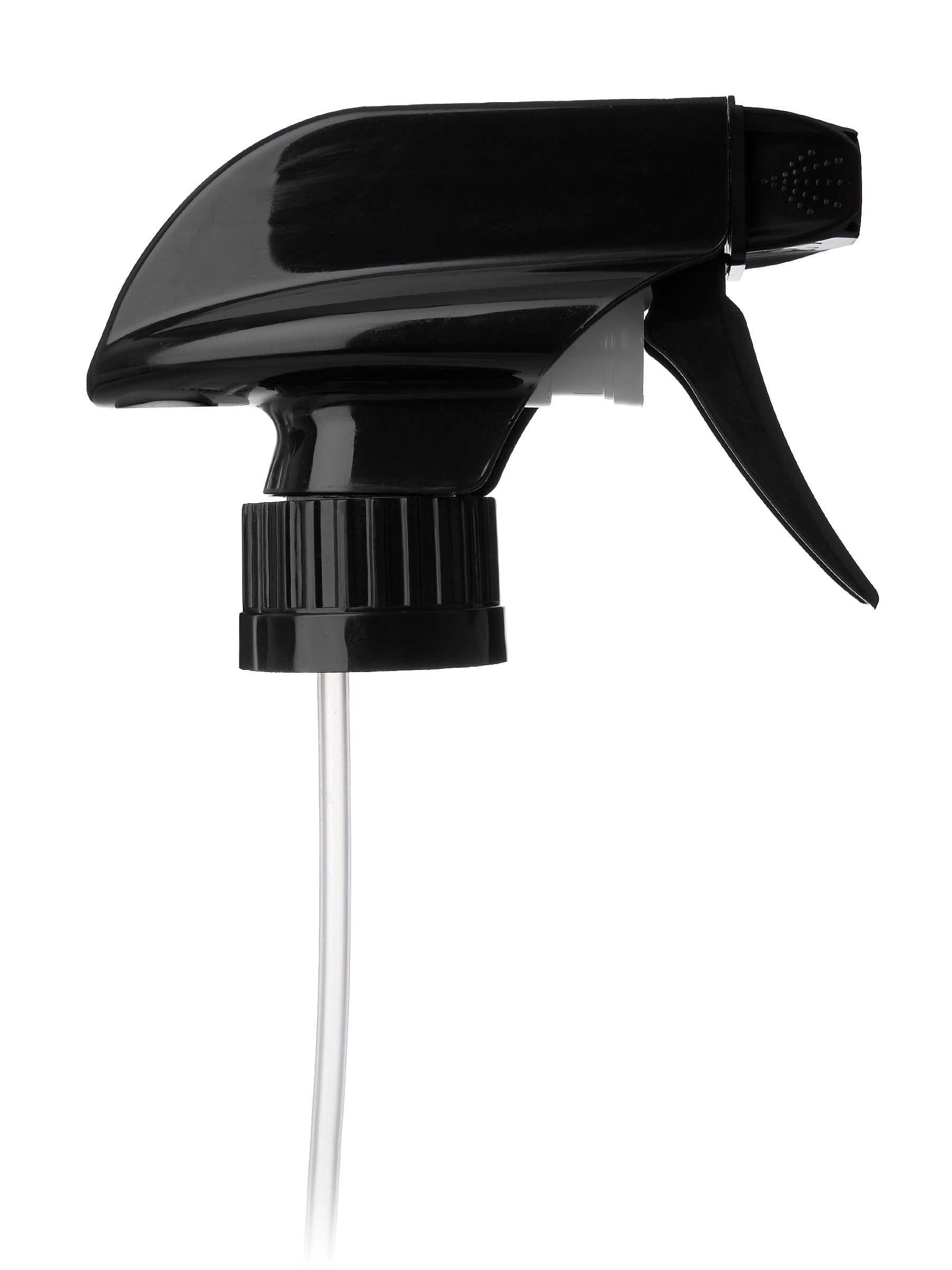 Black Plastic 28-410 Ratchet Ribbed Skirt Spray/stream/off Nozzle Trigger Sprayer – S17424BK