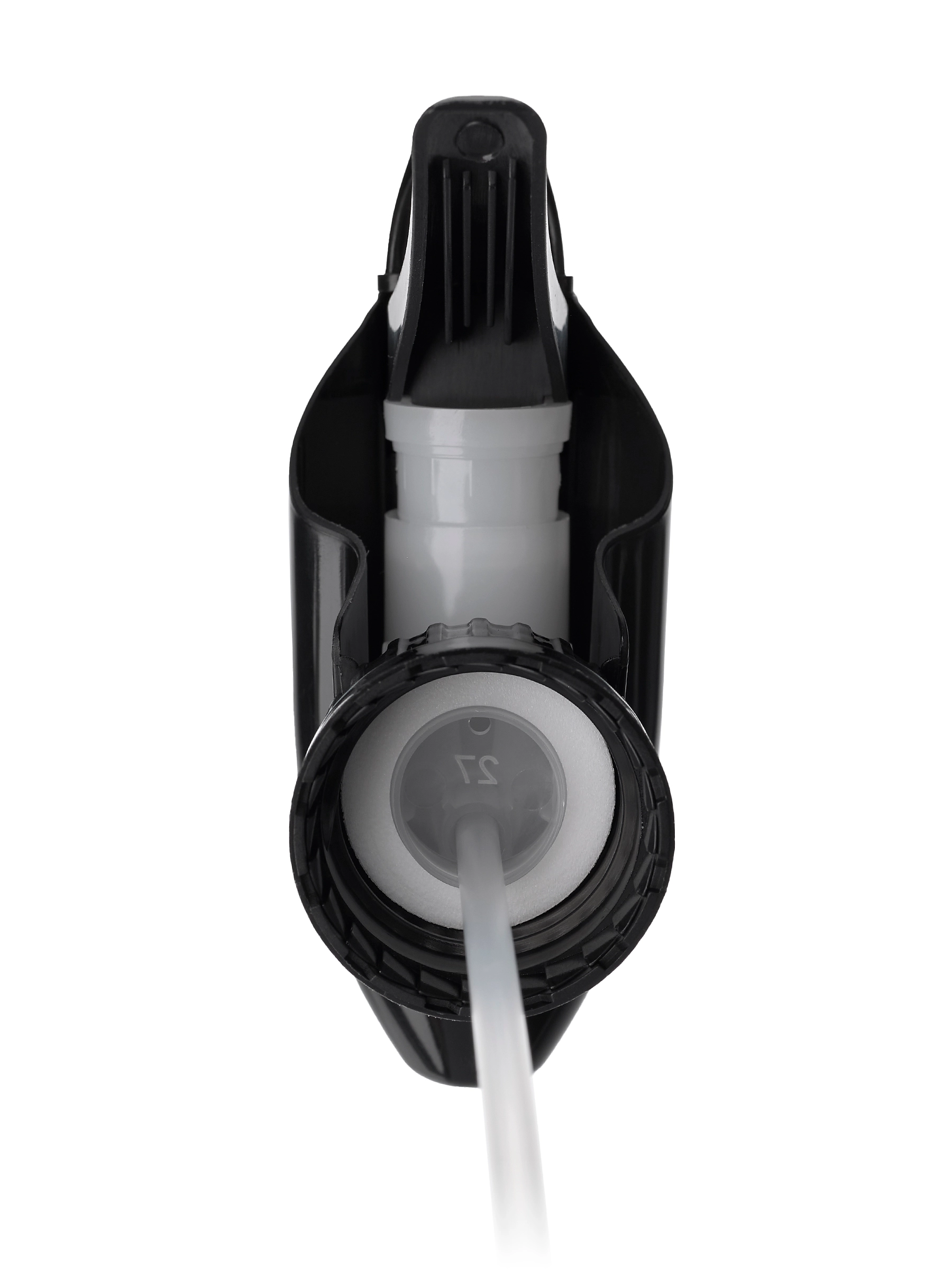 Black Plastic 28-410 Ratchet Ribbed Skirt Spray/stream/off Nozzle Trigger Sprayer – S17424BK