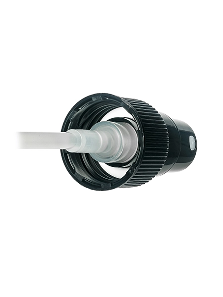 Black PP Plastic 24-410 Ribbed Skirt Regular Mist Sprayer – S230BK