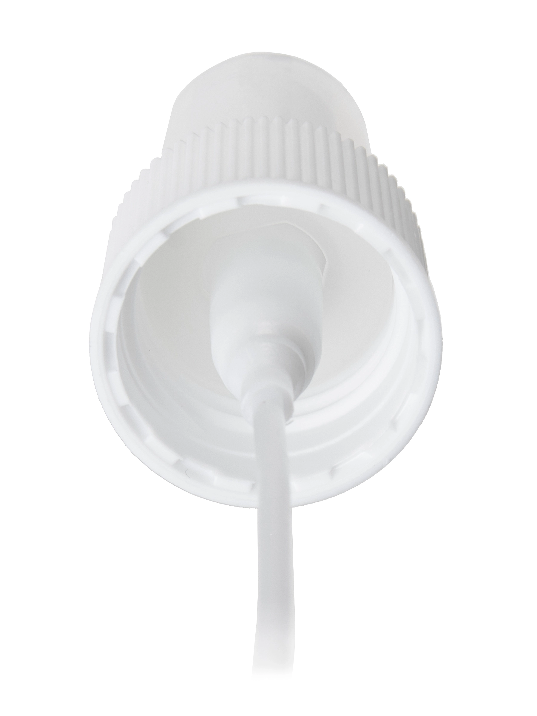 White PP 24-410 Ribbed Skirt Fine Mist Sprayer for Oil-Based Formulas – S257WH