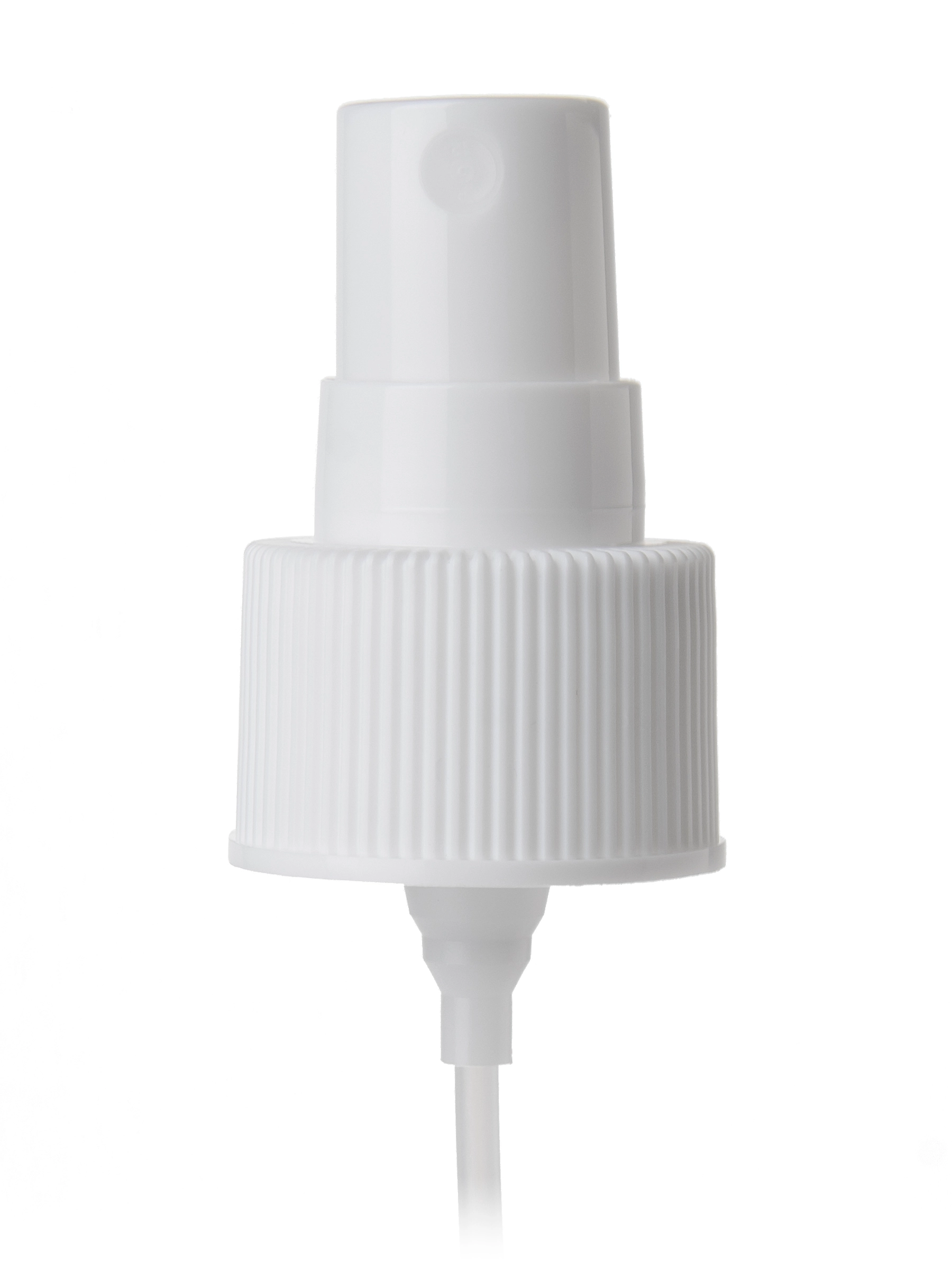 White PP 24-410 Ribbed Skirt Fine Mist Sprayer for Oil-Based Formulas – S257WH