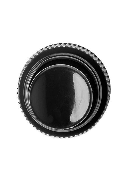 Black PP Plastic 20-410 Ribbed Skirt Fine Mist Fingertip Sprayer – S400BK-3.5625