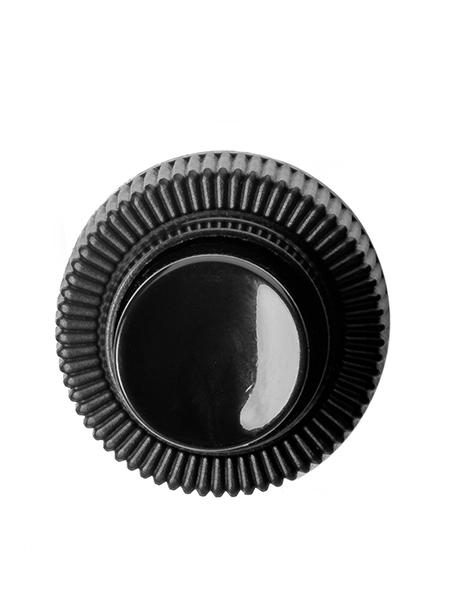 Black PP Plastic 24-410 Ribbed Skirt Fine Mist Fingertip Sprayer – S402BK