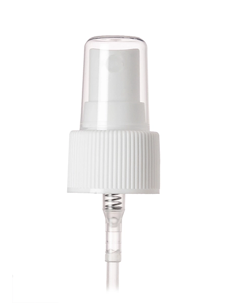 White PP Plastic 24-410 Ribbed Skirt Fine Mist Fingertip Sprayer – S402WH