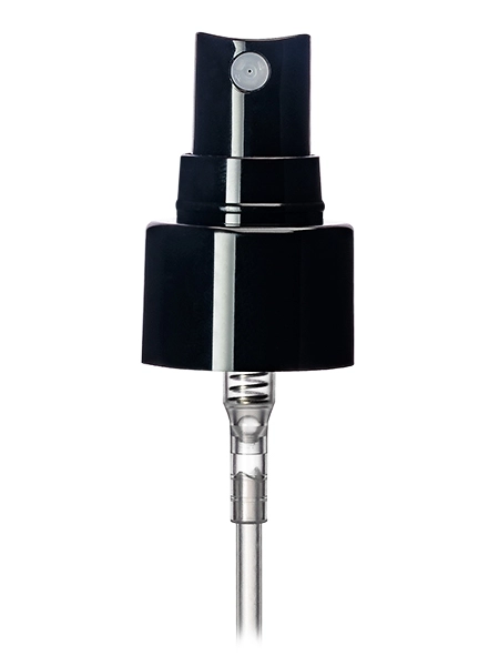 Black PP Plastic 24-410 Smooth Skirt Fine Mist Fingertip Sprayer – S403BK