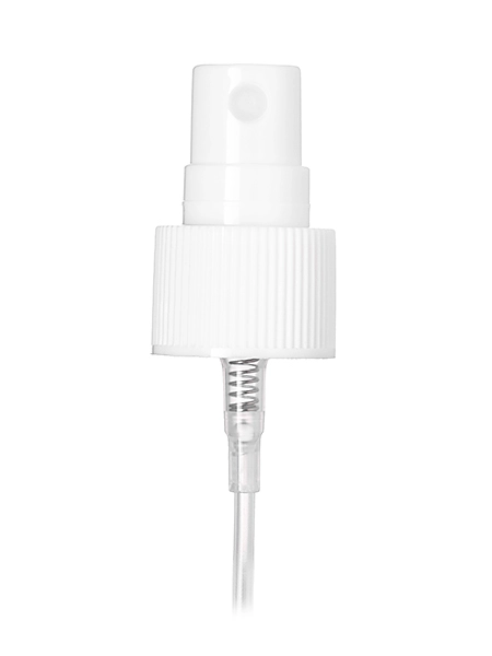 White PP Plastic 20-410 Ribbed Skirt Fine Mist Fingertip Sprayer – S423WH