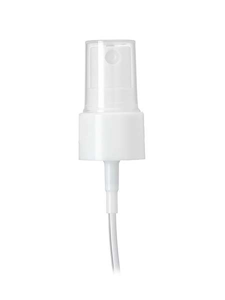 White PP Plastic 20-410 Smooth Skirt Fine Mist Fingertip Sprayer – S430WH