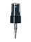 Black PP plastic 20-410 smooth skirt fine mist fingertip sprayer with clear overcap and 5.25 inch dip tube (.16 cc output)