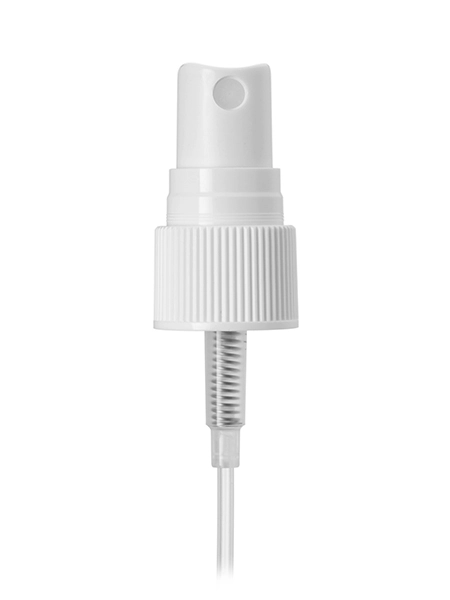 White PP Plastic 20-410 Ribbed Skirt Fine Mist Fingertip Sprayer – S436WH