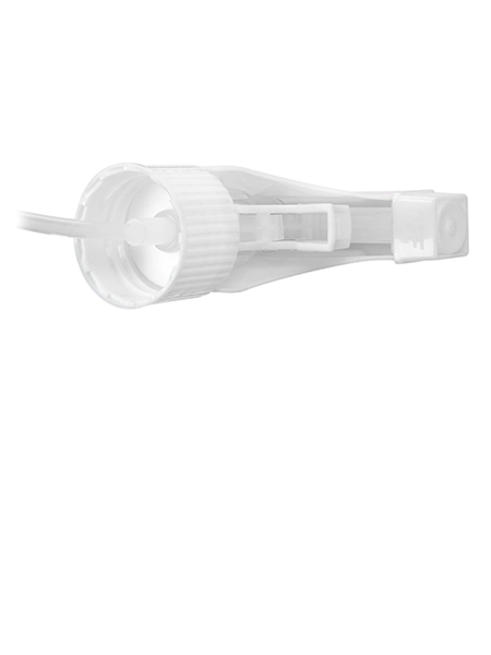 White Plastic 28-410 Ribbed Skirt Spray/stream/off Nozzle Trigger Sprayer – S438WH