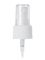 White PP plastic 24-410 ribbed skirt fine mist fingertip sprayer with clear overcap and 6.7 inch dip tube