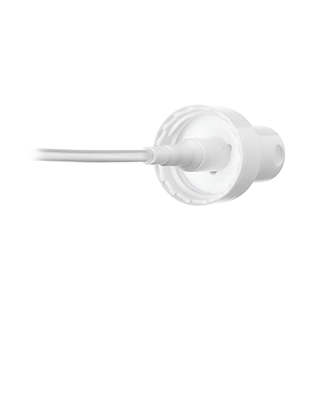 White PP Plastic 20-400 Smooth Skirt Fine Mist Fingertip Sprayer – S706WH