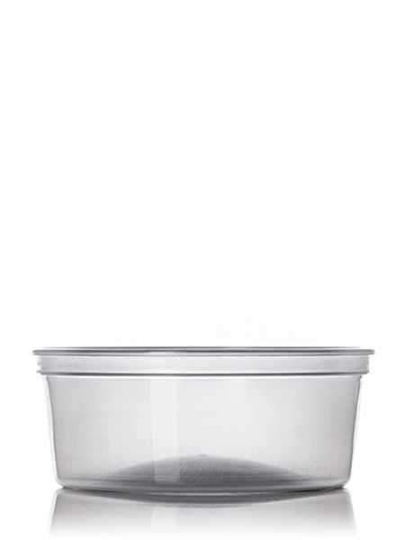 6 oz Natural-Colored PP Plastic Round Tub – T001