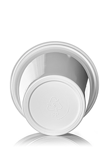 6 oz White PP Plastic Round Tub – T005W