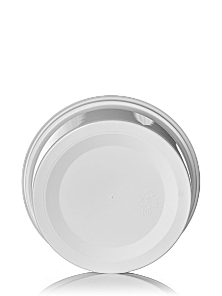8 oz White PP Plastic Round Tub – T006W