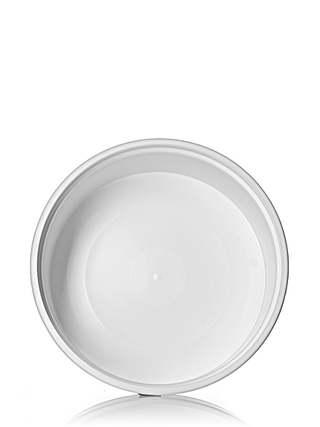 8 oz White PP Plastic Round Tub – T006W