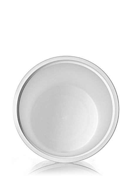 8.9 oz White PP Plastic Round Tub – T007