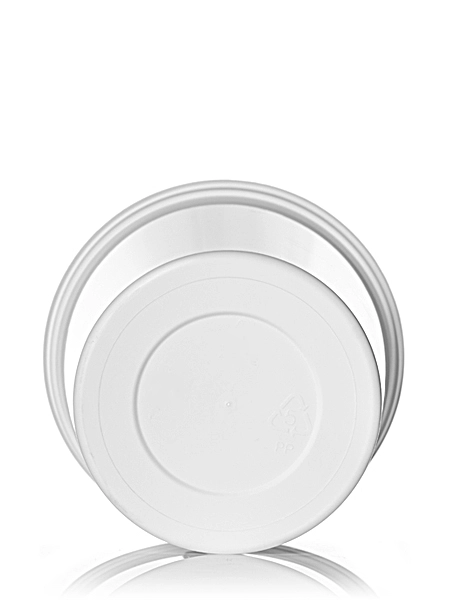 21.2 oz White PP Plastic Round Tub – T016
