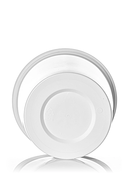 32 oz White PP Plastic Round Tub – T020