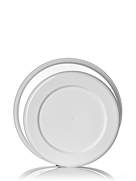 64 oz White PP Plastic Round Tub – T027