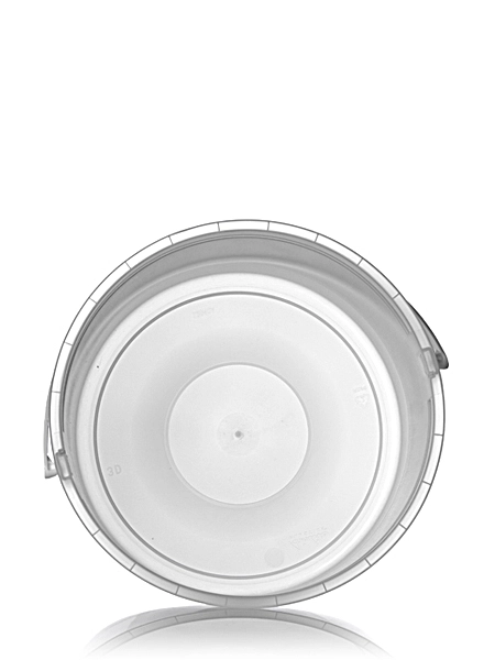 128 oz Natural-Colored HDPE Plastic Round Tub – T040
