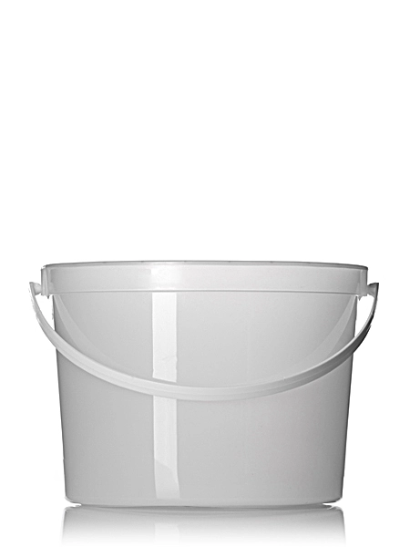 160 oz Natural-Colored HDPE Plastic Round Tub – T044