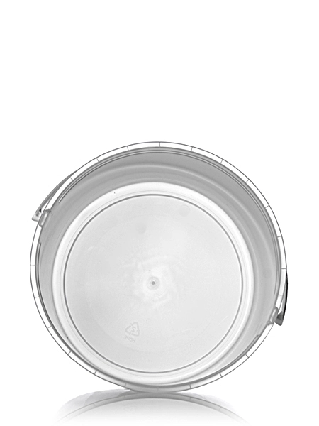 160 oz Natural-Colored HDPE Plastic Round Tub – T044