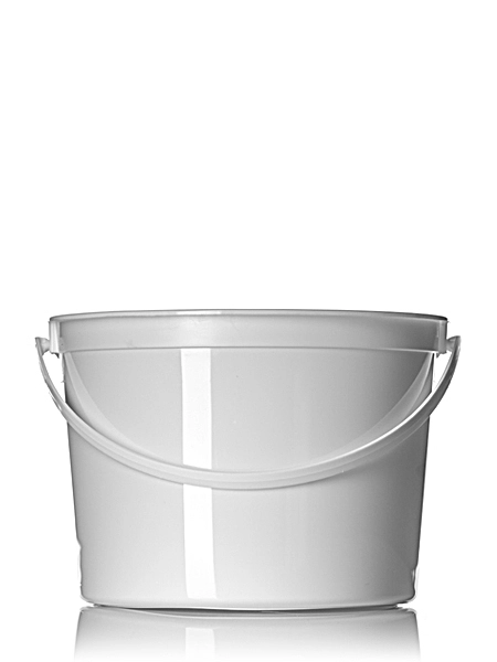 160 oz White HDPE Plastic Round Tub – T045