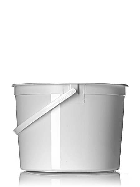 160 oz White HDPE Plastic Round Tub – T045