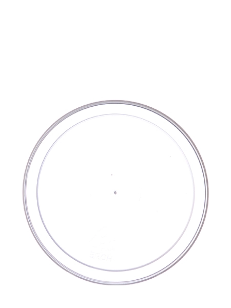 Natural-Colored LDPE Plastic 3.5625 Inch Flat Tub Lid – T060