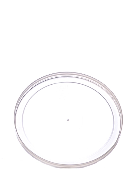 Natural-Colored LDPE Plastic 3.5625 Inch Flat Tub Lid – T060