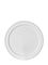 White LDPE plastic 3.25 inch flat tub lid
