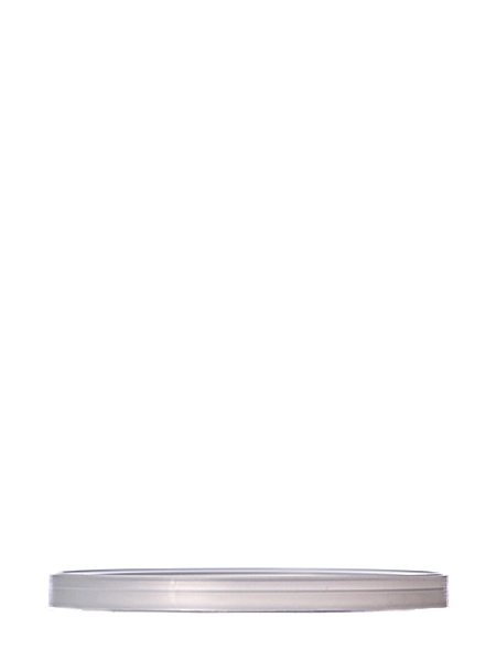 Natural-Colored LDPE Plastic 3.5625 Inch Recessed Tub Lid – T064