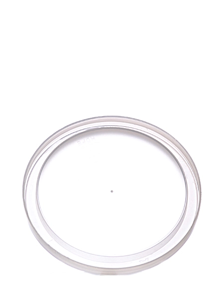 Natural-Colored LDPE Plastic 3.5625 Inch Recessed Tub Lid – T064
