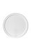 White PP plastic 4.5 inch flat round tub lid for T032 and T033
