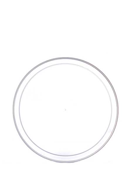 Natural-Colored LDPE Plastic 4.625 Inch Flat Tub Lid – T072