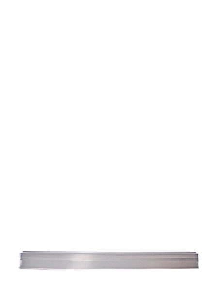 Natural-Colored LDPE Plastic 5.9375 Inch Long-Skirted Tub Lid – T079