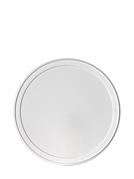 White LDPE Plastic Long-Skirted Tub Lid – T080