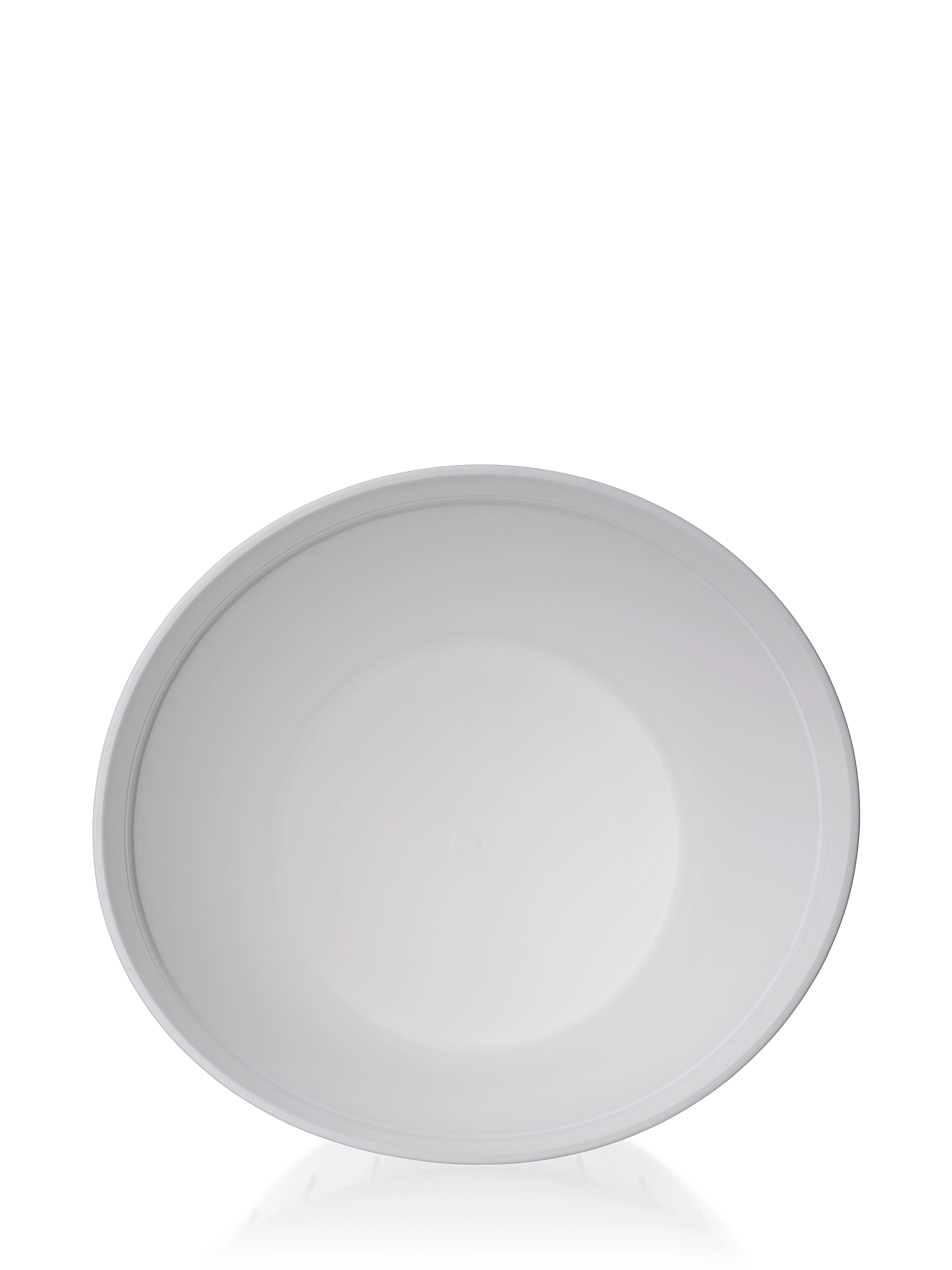 3 Gallon White HDPE Plastic Round Dairy Tub – T123WH