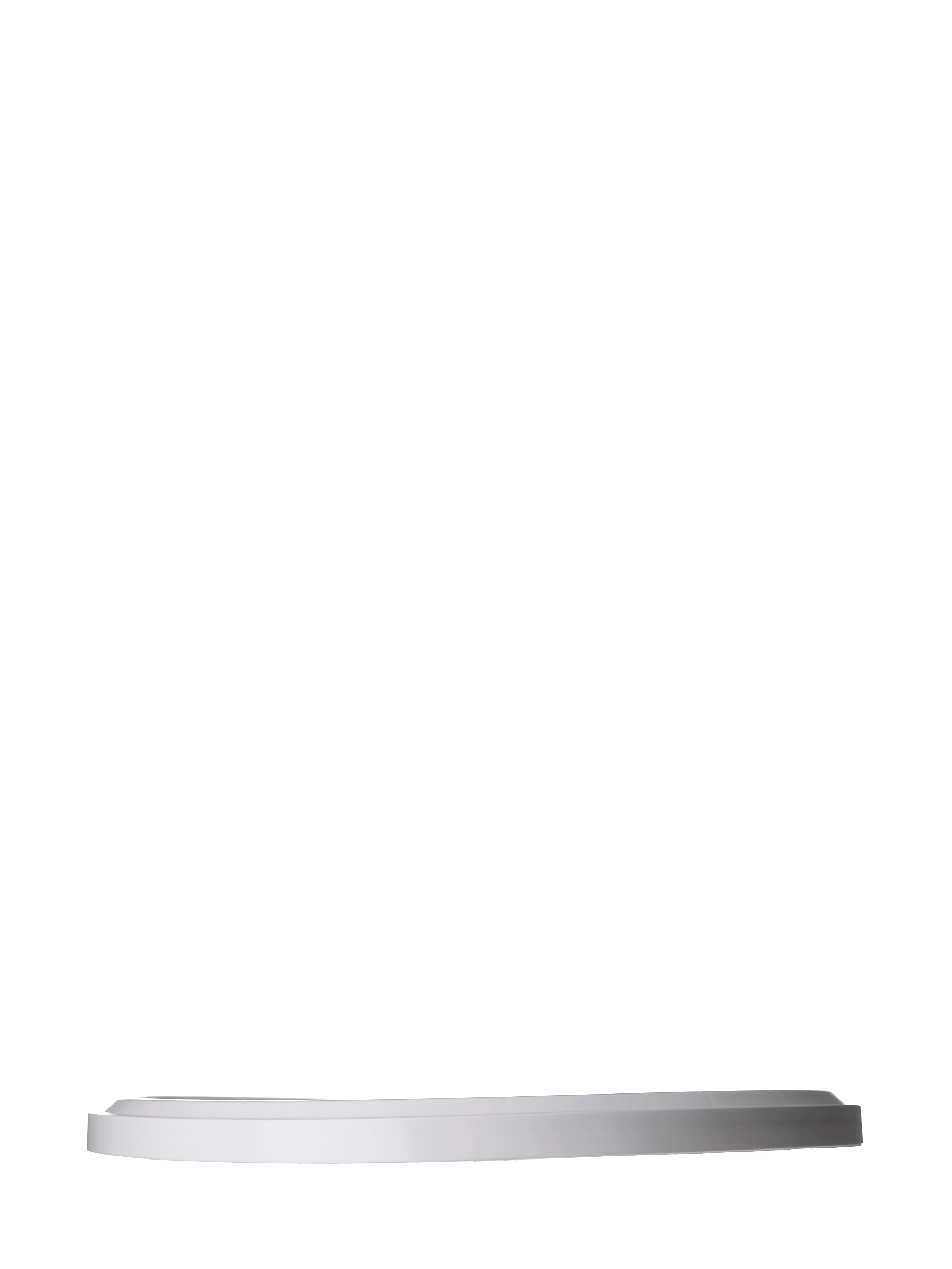 White LDPE Plastic 9.75 Inch Dairy Tub Lid Without Gasket – T124WH
