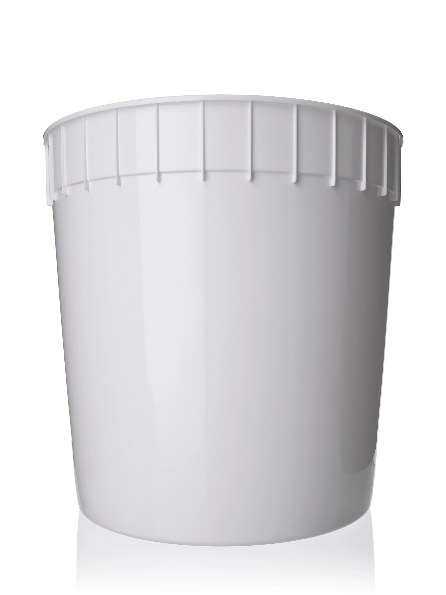 10 Quart White HDPE Plastic Dairy Container (2.5 Gallons) – T125WH
