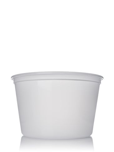 16 oz natural-colored freezer-grade PP plastic round tub