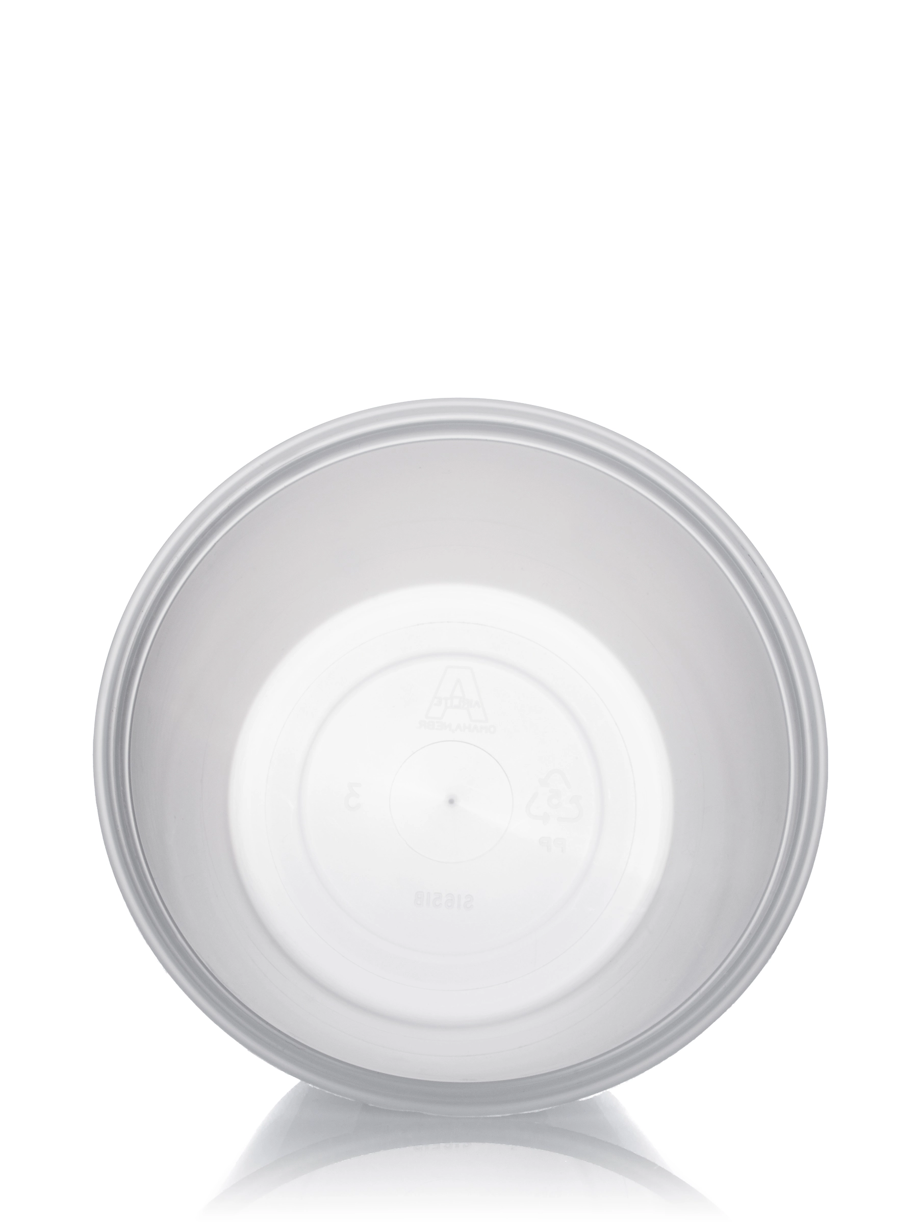 16 oz Natural-Colored Freezer-Grade PP Plastic Round Tub – T317NT