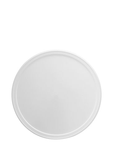 White HDPE plastic tub lid